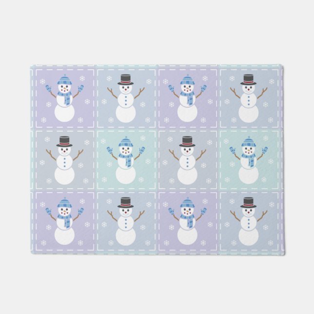Felpudo Winter Quilt Doormat (Anverso)