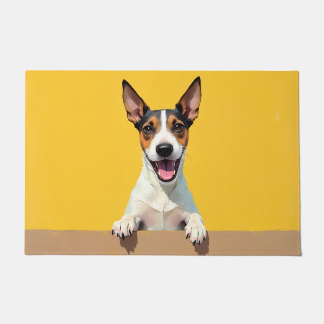 Felpudo Wire Fox Terrier Doormat Art (Anverso)