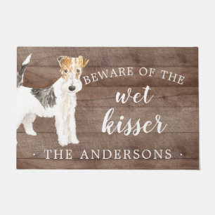 Felpudo Wire Haired Fox Terrier.Dog Mat Puerta Personaliza