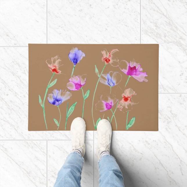 Felpudo Wispy Flowers Doormat (Interior)