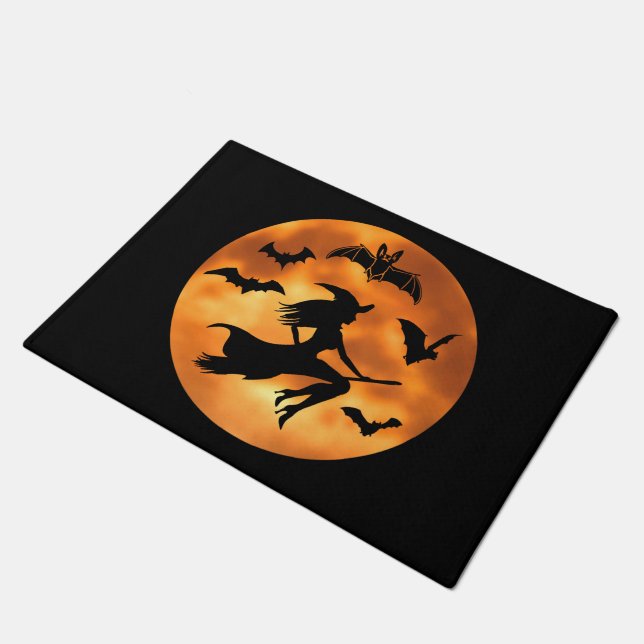 Felpudo Witch Bats Moon (Angular)