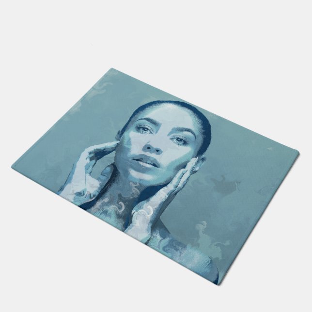 Felpudo "Woman in Blue" (Angular)