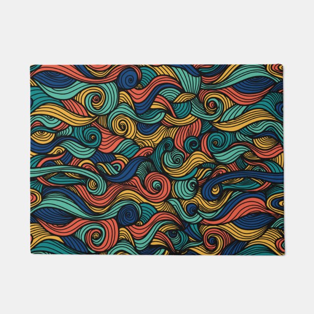Felpudo Wool Topped paisley (Anverso)