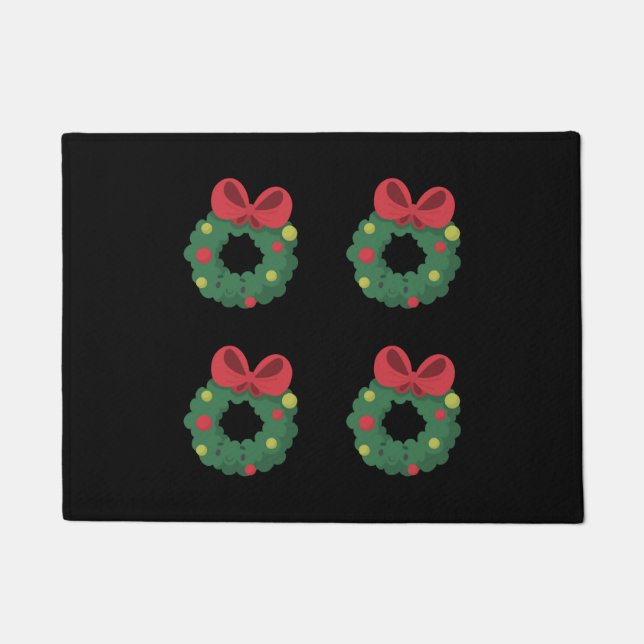 Felpudo Wreath Nightmare Antes De Los Navidades (Anverso)