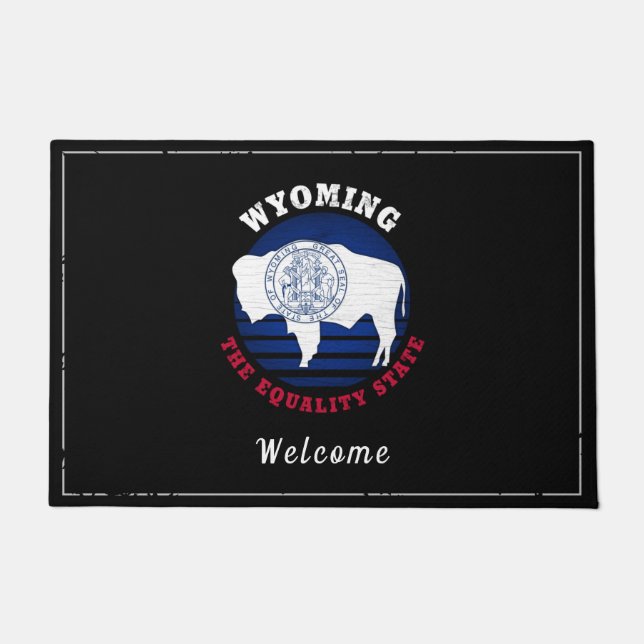 FELPUDO WYOMING EQUALITY STAFLAG DOORMAT (Anverso)