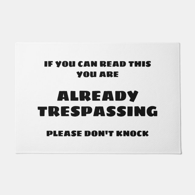 Felpudo YA RESPETANDO Mat de la puerta (Anverso)