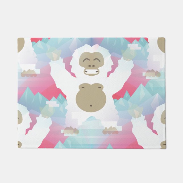 Felpudo yeti doormat door mat (Anverso)