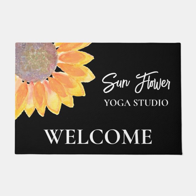 Felpudo Yoga Studio Sunflower (Anverso)