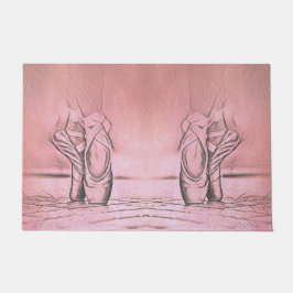 Felpudo Zapatos de bailarina rosa del ballet clásico