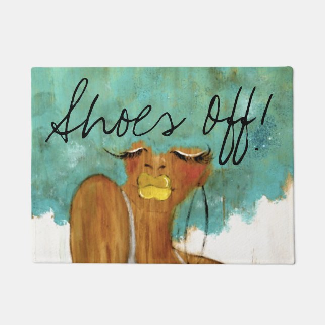 Felpudo ¡Zapatos del azul! (Anverso)