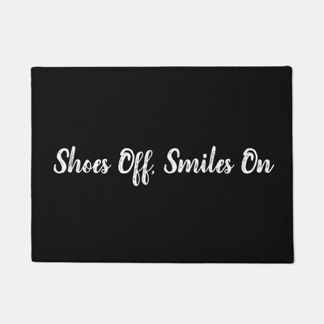 Felpudo Zapatos, Sonríe (Anverso)