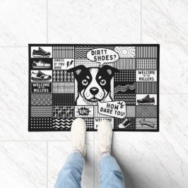 Felpudo ¿Zapatos sucios? ¡Cómo Te Atreves! - Arte pop eleg