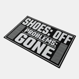 Felpudo Zapatos y estrés en la entrada