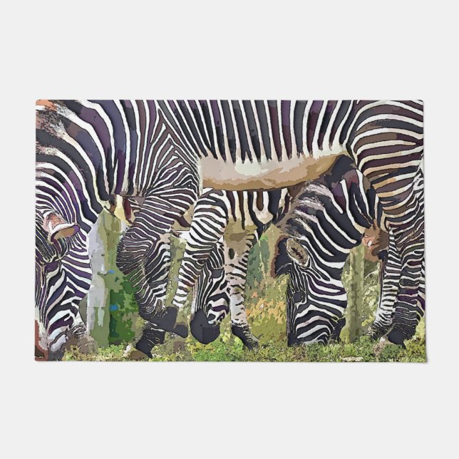 FELPUDO ZEBRAS (Anverso)