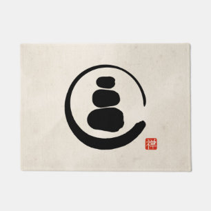 Felpudo Zen Enzo Círculo y piedras Zen