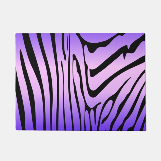 Felpudo Zesty Zebra Purple (Anverso)