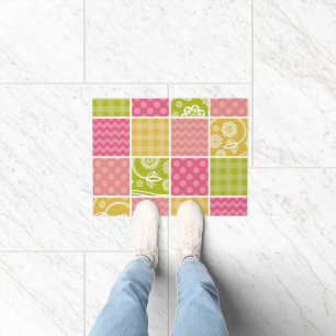 Felpudo Zigzag, Chevron, Polka Dots, Gingham, Patchwork