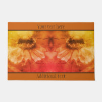 Zinnia Daisy Flower En Sepia Vintage Personalizada