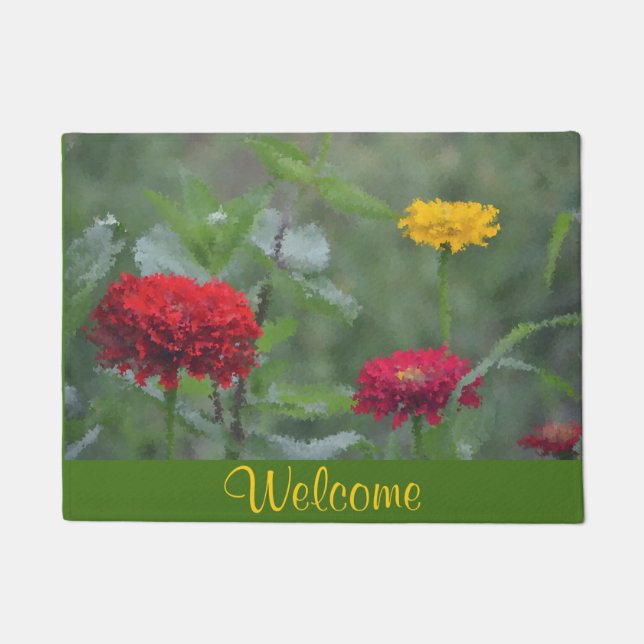 Felpudo Zinnia Welcome Doormat (Anverso)