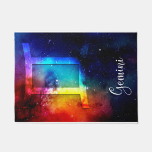 Felpudo Zodiac : Espacio arcoiris Gemini
