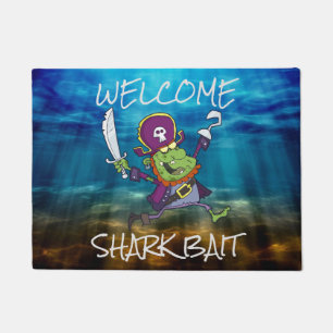 FELPUDO ZOMBIE PIRATE PERSONALIZADO SHARK BAIT DOORMAT
