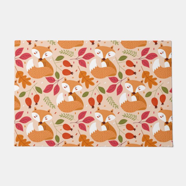 Felpudo Zorros populares modernos (Anverso)