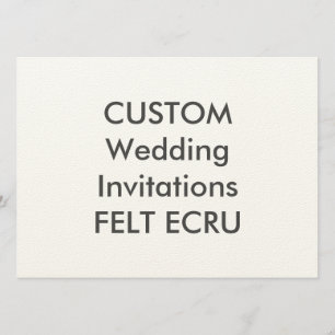 FELT ECRU 110 lb 7.5" x 5.5" Invitaciones a matrim