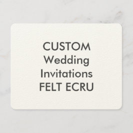 FELT ECRU 110lb 5.5" x 4.25" Invitaciones de matri