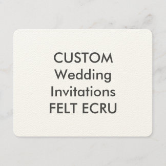 FELT ECRU 110lb 5.5" x 4.25" Invitaciones de matri
