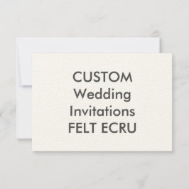 FELT ECRU 110lb 6.25" x 4.5" Invitaciones de matri