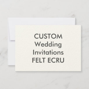 FELT ECRU 110lb 6.25" x 4.5" Invitaciones de matri