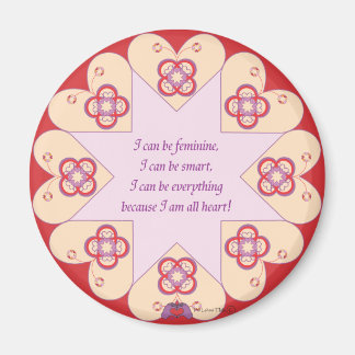 Feminina, inteligente, todo corazón: imán HeartSta