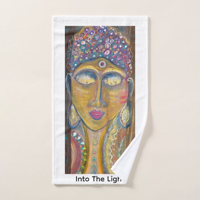 Feminine Buddha original art (Toalla de mano)