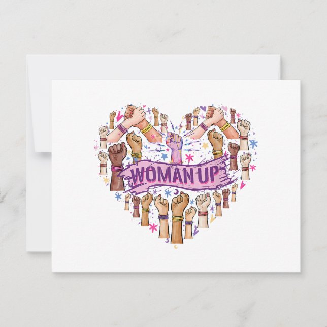 Feminismo Fuerte empoderamiento feminista Feminis (Anverso)