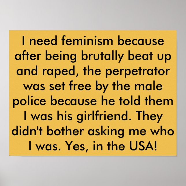 Feminismo - Posters - Crímenes contra la mujer - A (Frente)