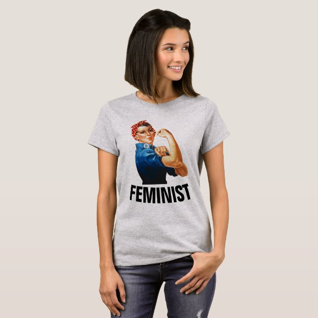FEMINISTA, Rosie the Riveter camisetas (Anverso completo)