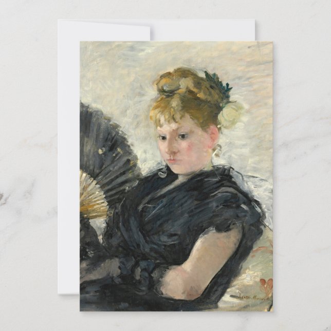 Femme À L’éventail | Berthe Morisot (Anverso)