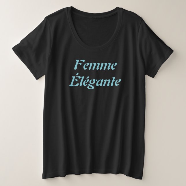 Femme Élégante T-Shirt (Anverso del diseño)