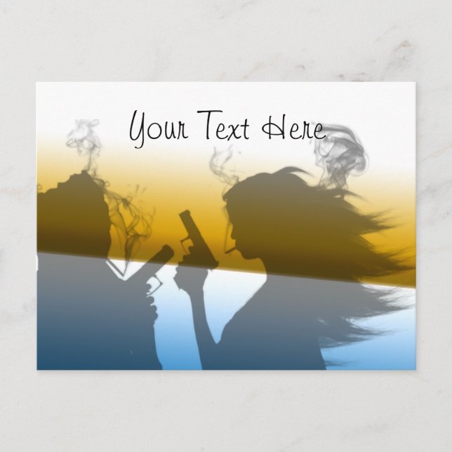 Femme Fatale - Tarjeta postal de doble problema (Anverso)