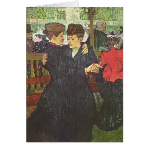 Femmes de Deux dansant - tarjeta del arte