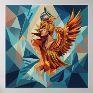Fénix Ascendente - Póster de Arte Moderno