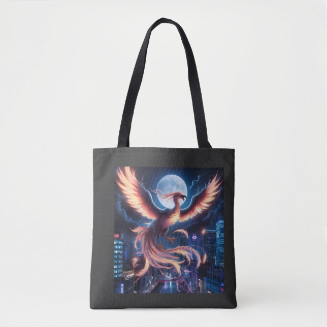 Fênix flamejante Bolsa Tote (Anverso)