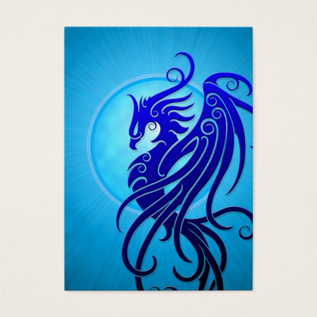 Fénix Tribal Azul (Frente)