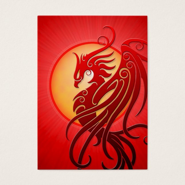 Fénix Tribal Rojo (Frente)