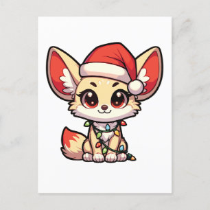 Fennec Feliz Navidad Animales de Invierno Fennecs 