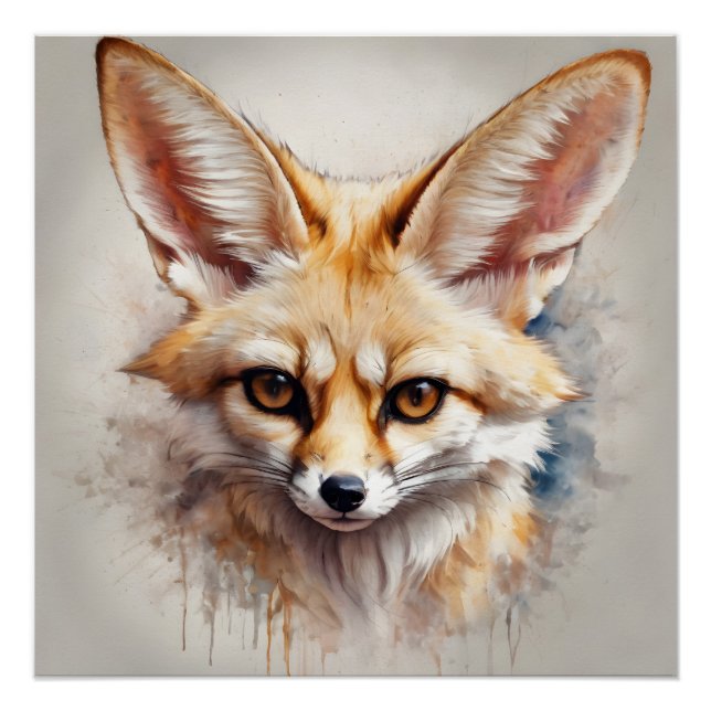 Fennec Fox no 4 Poster Glosante (Anverso)