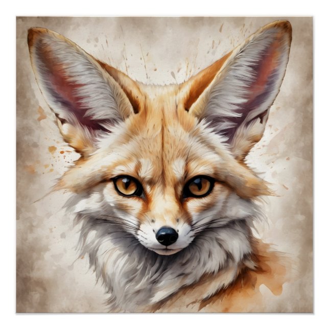 Fennec Fox no 7 Poster Glosante (Anverso)