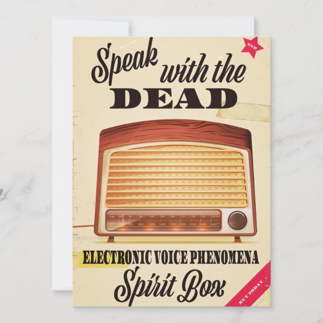 Fenómeno de voz electrónica Anuncio de caza fantas (Anverso)