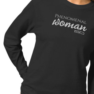 Fenómeno ISD Mujer Mano largo camiseta básica