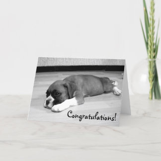Fenómenos tarjeta de felicitación Boxer Dog
